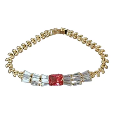Pulsera Brazalete Piedras Diamantes  Pedrería
