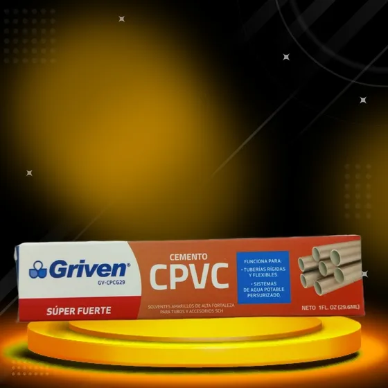 Cemento Solvente Amarillo Para Tuberias 29,6ml Griven