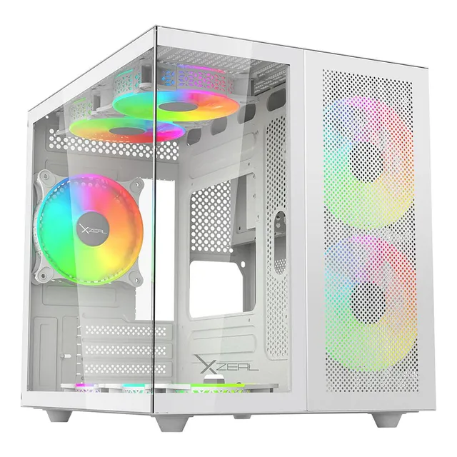 Xzgamc1w Gabinete Xzeal Cubo M-atx Blanco 3fanarg