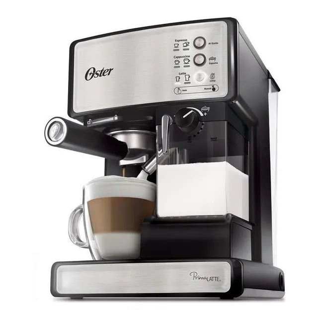 Cafetera Oster Primalatte Bvstem6602 Automática Negra Y Plat