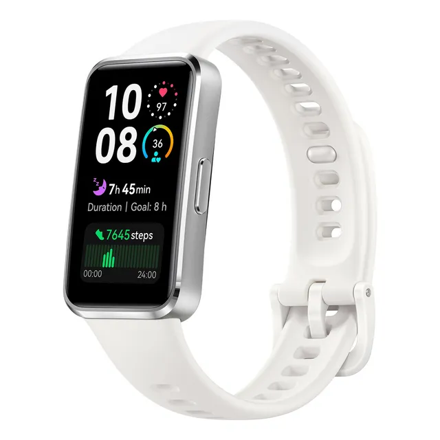 Smartwatch Huawei Band 10 Aluminio | Amoled 1.47 Caja Blanco Malla Blanco Bisel Aleación de aluminio