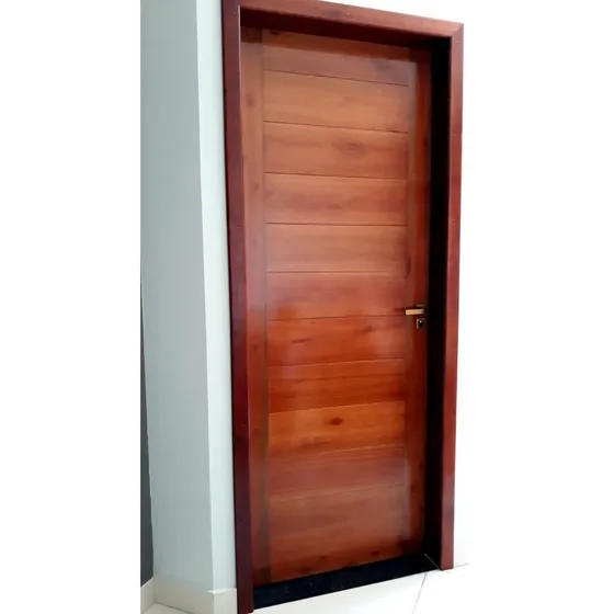 Porta Madeira Maciça 210x80 Com Batente E Alisares