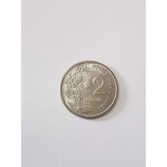Moeda 2 Centavos 1977 Fao- Alimentos Para O Mundo Fc