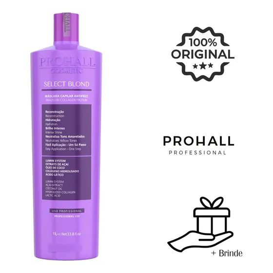 Progressiva Capilar Matizadora Prohall Escova Select Blond