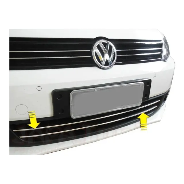 Friso Cromado Parachoque Inferior Grade Jetta G2 Tsi Msi