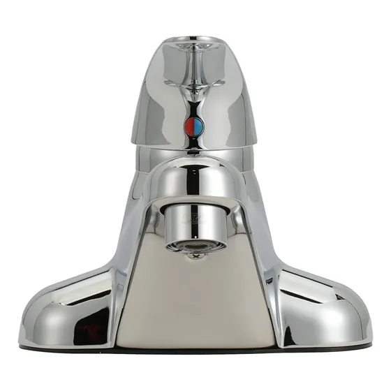 Grifo Baño Una Sola Manija Central 4  Palanca Metal Aireador