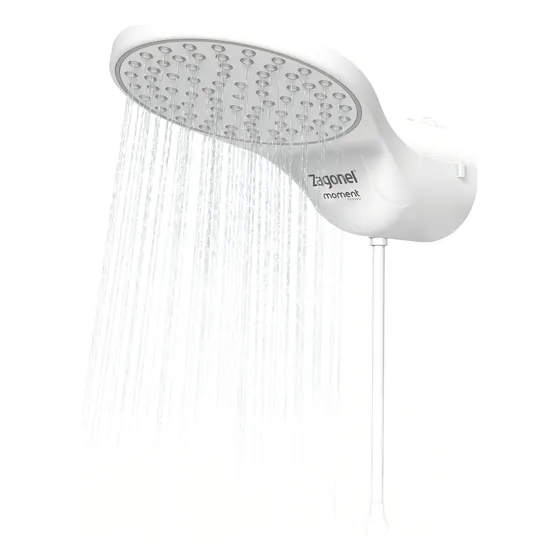 Chuveiro Ducha Eletrônica Zagonel Resistente 110v / 220v Cor Branco