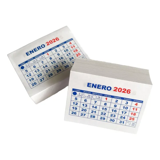 Taco Calendario Mini 2026 - 100 Unidades
