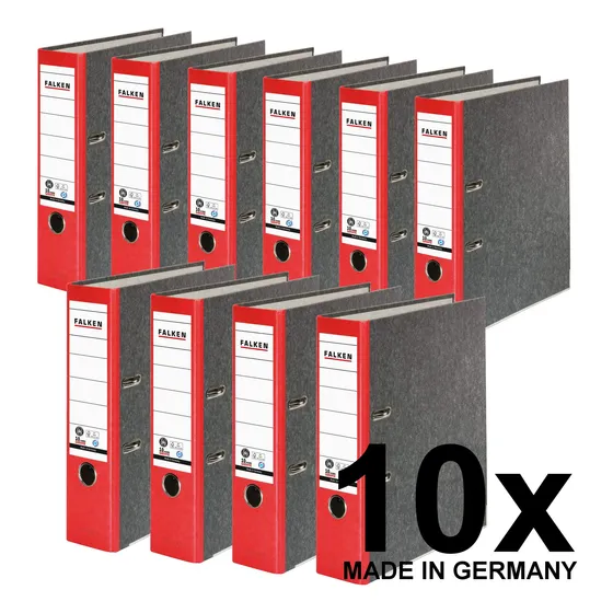 Carpeta Reciclada (10 Unidades) Color Rojo