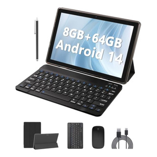 Tableta Android 14 De 10 Pulgadas, Tabletas 2 En 1 Con Tableta Android 14 De 10 Pulgadas, Tabletas 2 En 1 Con