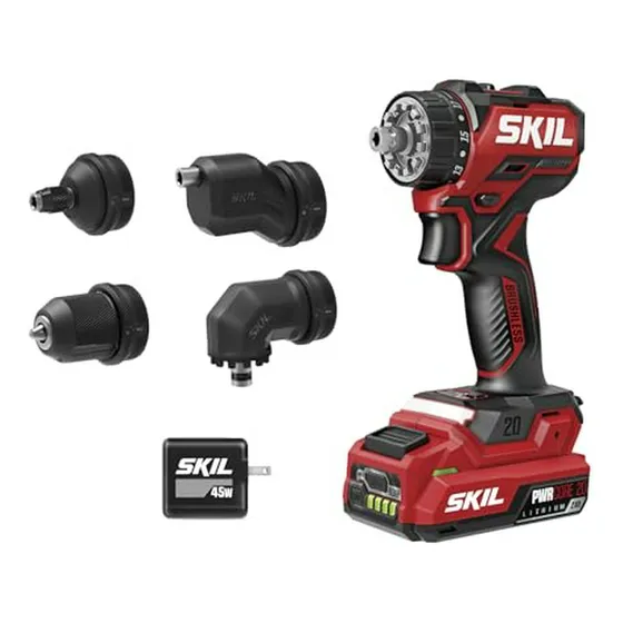 Kit Taladro Destornillador Multi-cabezal Compacto Skil 20v B