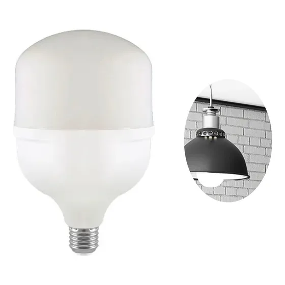 Kit 10 Lâmpada Led Forte 40w Bulbo E27 6500k Branco Frio