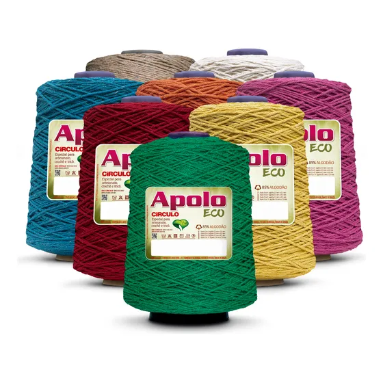 Barbante Apolo Círculo 600g 8 Unidades Número 4, 6 Ou 8