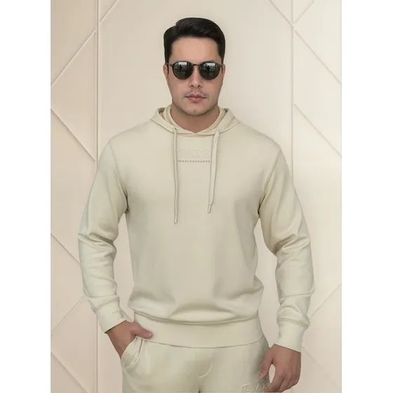 Moletom Armani Exchange Bege Masculino