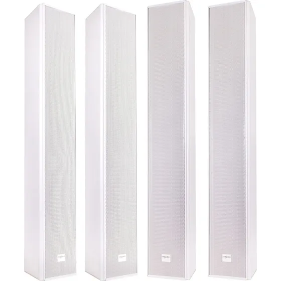 4 Caixas Som Line Array C825 Donner 200wrms Top Branca