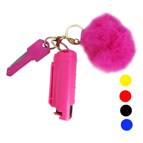 Kit Defensa Personal Spray Gas Pimienta Navaja Llavero