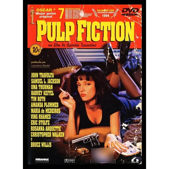 Cuadro De 33x48 Pulp Fiction  Con Bastidor De Madera.
