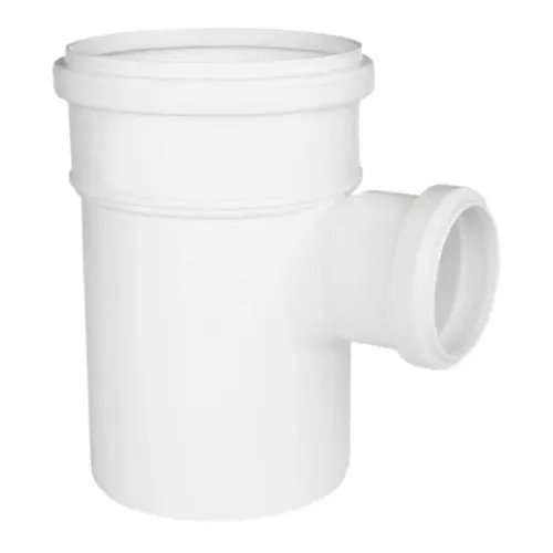 Tee Redução Esgoto 100x50 Branco Pvc
