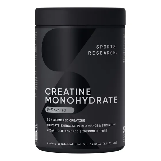 Monohidrato De Creatina De Sports Research: Gana Músculo Mag