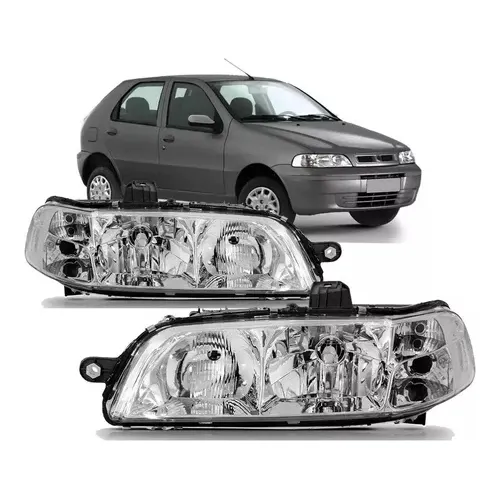 Faro Delan Fiat Palio Siena Fire 1.3 16v Fase1 02-04 Der-izq
