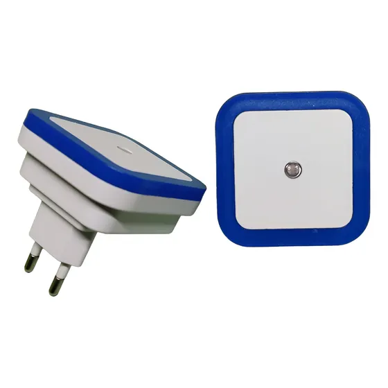 Pack 2 Lamparas, Forma Cuadrada, Con Sensor Oscur - Luz Azul