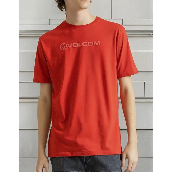 Camiseta Volcom New Style Sm24 Masculina Vermelho