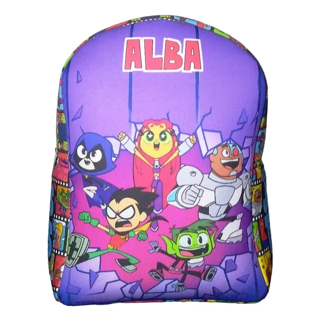 Mochila Jardín Infantil Premium Personalizada Con Nombre