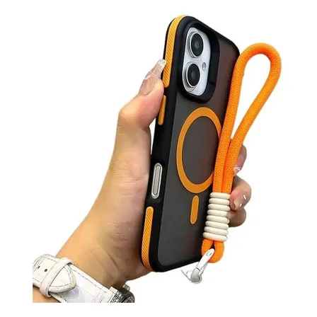 Capa Case Fosca Para iPhone Magsafe Anti Impacto Com Cordo