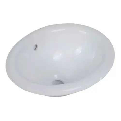Lavatorio Bacha Baño Sobre Mesada Porcelana Piazza Blanco