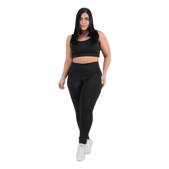 Conjunto Deportivo Dama Mujer Licra Plus Leggins Top Xl