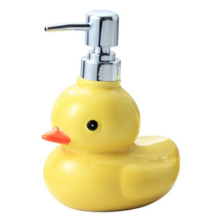 Dispensador De Jabón De Cerámica De Pato Amarillo Dispensador De Jabón De Cerámica De Pato Amarillo