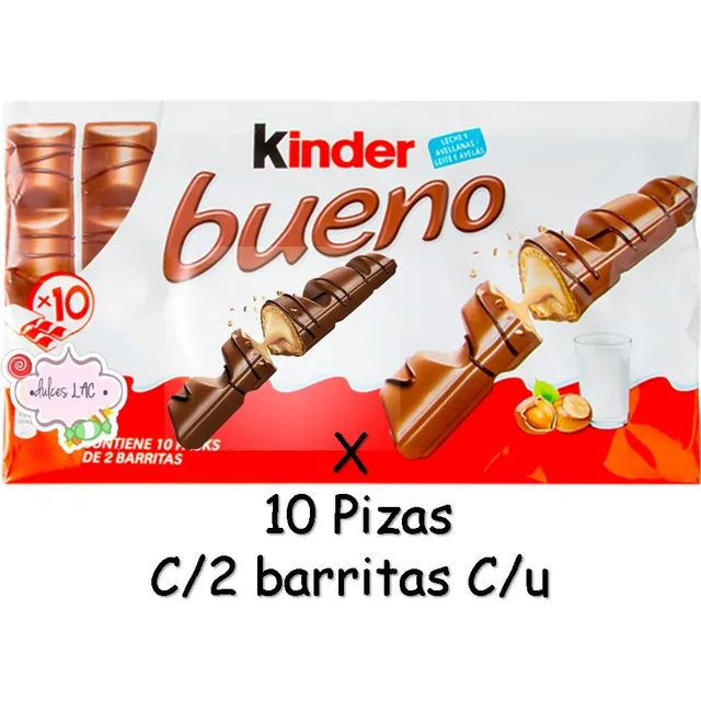 Chocolate Kinder Bueno Display C/10 Pzas 43g