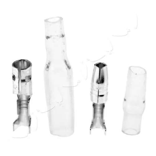 3.9 Mm Moto Bala Macho Y Conector Hembra W/cubiertas X 50 Si