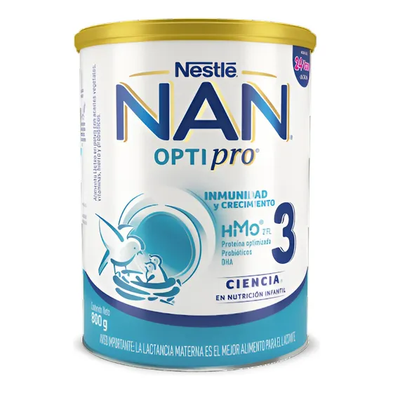 Fórmula Infantil Nestlé Nan 3 Optipro 800g - 3 Und