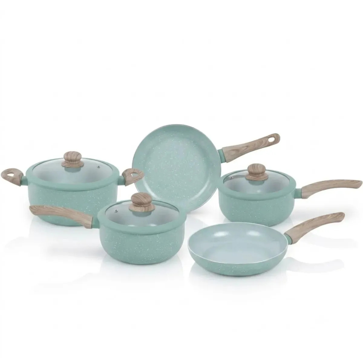 Jogo de Panelas Ceramica Antiaderente 5 Pecas Pitia