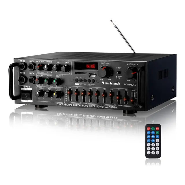 ` Amplificador De Audio For Auto Casa 326 Bluetooth
