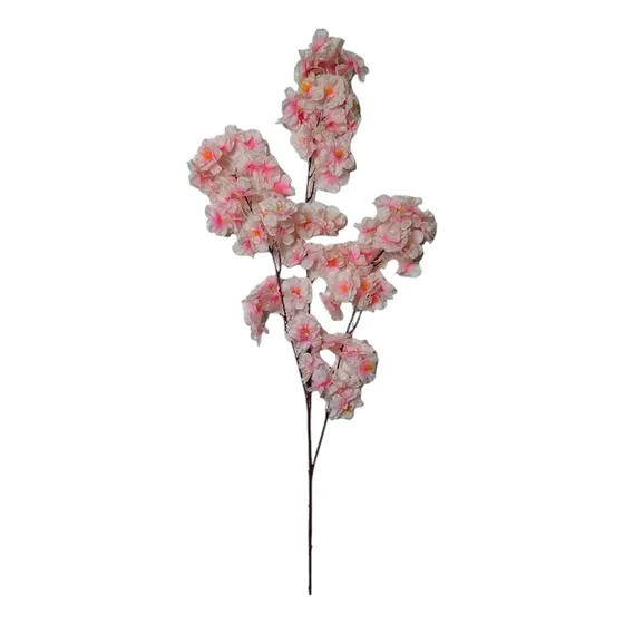 Flor De Cerezo Artificial Deco 3 Ramas Hogar Vara 1 Metro X1