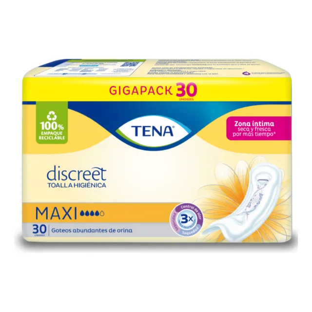 Toalla Higiénica Tena Discreet Maxi X 30