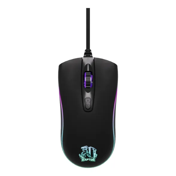 Mouse Gamer Raptor Storm Usb 2.0 Optico 3600dpi Led 1,5mts