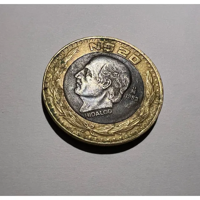 Moneda 20 Pesos Hidalgo Del Año 1993