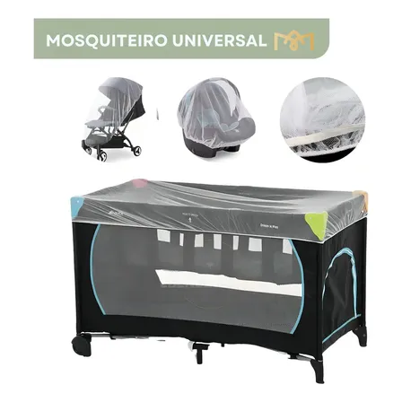 Mosquiteiro Universal Portátil Avulso Tela Carrinho Bebe Conforto Capa Tule Dobrável Berç…