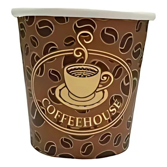 Vasos Para Cafe 4 Oz Cartón Parafinado (caja 1000 Und)
