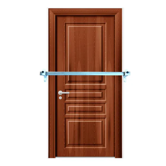 Tranca Trava Para Porta Kit Completo 110cm