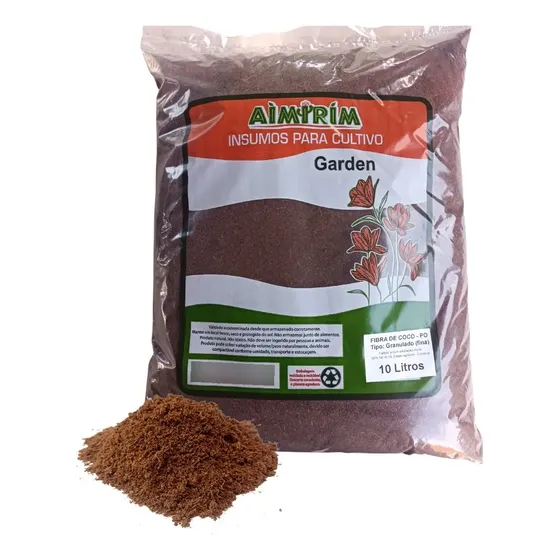 Substrato Fibra De Coco Germinação E Plantio 10 Litros