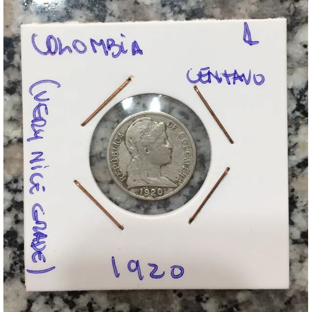 Moneda Colombia 1 Centavo 1920 Muy Escasa ,bonita !