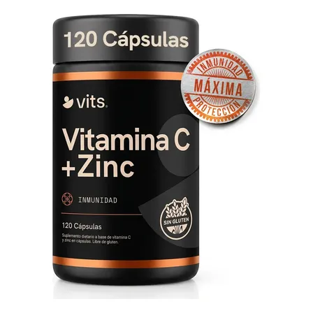 Vitamina C Vits Health Series en cápsula Sin sabor de 120 un