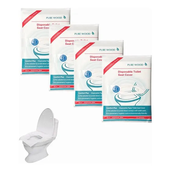 40 Piezas Funda De Asiento De Inodoro Desechable