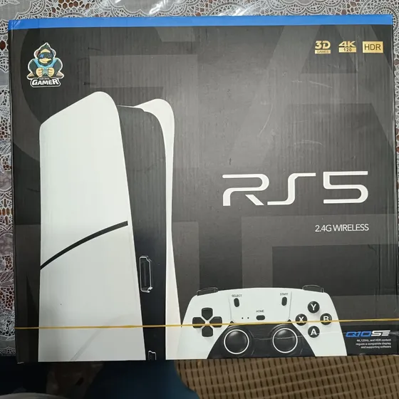 Consola Rjs5 Tipo Ps5 4k Con 2 Joysticks Inalámbricos