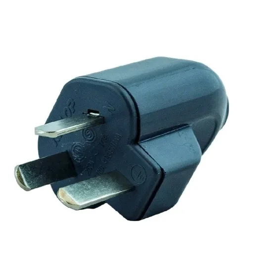 Ficha Macho Negro 3 Patas Chatas 10 Amp 220v K3 Kalop 