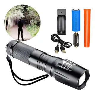 Lanterna TĂĄtica Militar Zoom Forte Potente RecarregĂĄvel X900 Lanterna TĂĄtica Militar Zoom Forte Potente RecarregĂĄvel X900